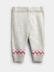JoJo Maman Bébé Light Grey 3-Piece Fairisle Knit Set - Image 6 of 9