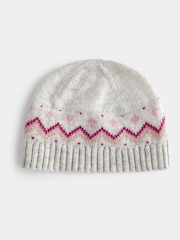 JoJo Maman Bébé Light Grey 3-Piece Fairisle Knit Set - Image 7 of 9
