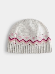 JoJo Maman Bébé Light Grey 3-Piece Fairisle Knit Set - Image 8 of 9