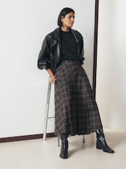 Black/Brown Check Tailored Kilt - Image 3 of 8