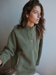 Yard Sage Green Borg Jacket - Image 2 of 12