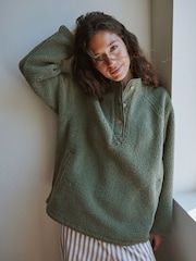 Yard Sage Green Borg Jacket - Image 3 of 12
