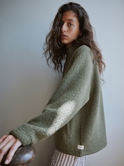 Yard Sage Green Borg Jacket - Image 4 of 12