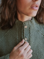 Yard Sage Green Borg Jacket - Image 6 of 12
