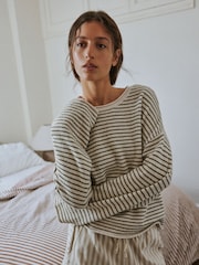 Yard Sage/Ecru Striped Knit Lounge Jumper - Image 1 of 6