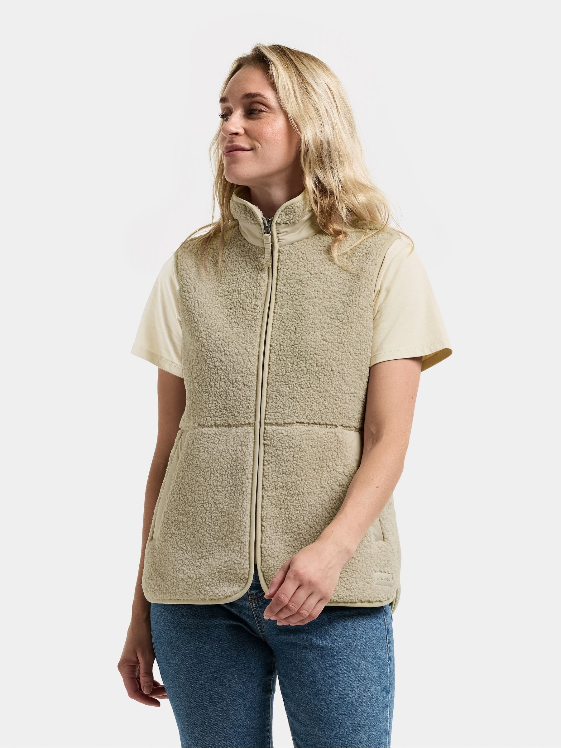 Buy Didriksons Natural Siv Fleece Gilet Vest from the Next UK
