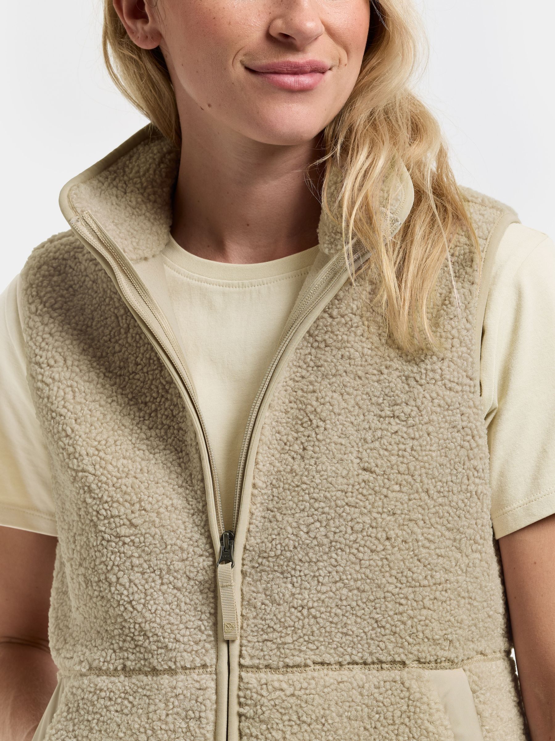 Buy Didriksons Natural Siv Fleece Gilet Vest from the Next UK