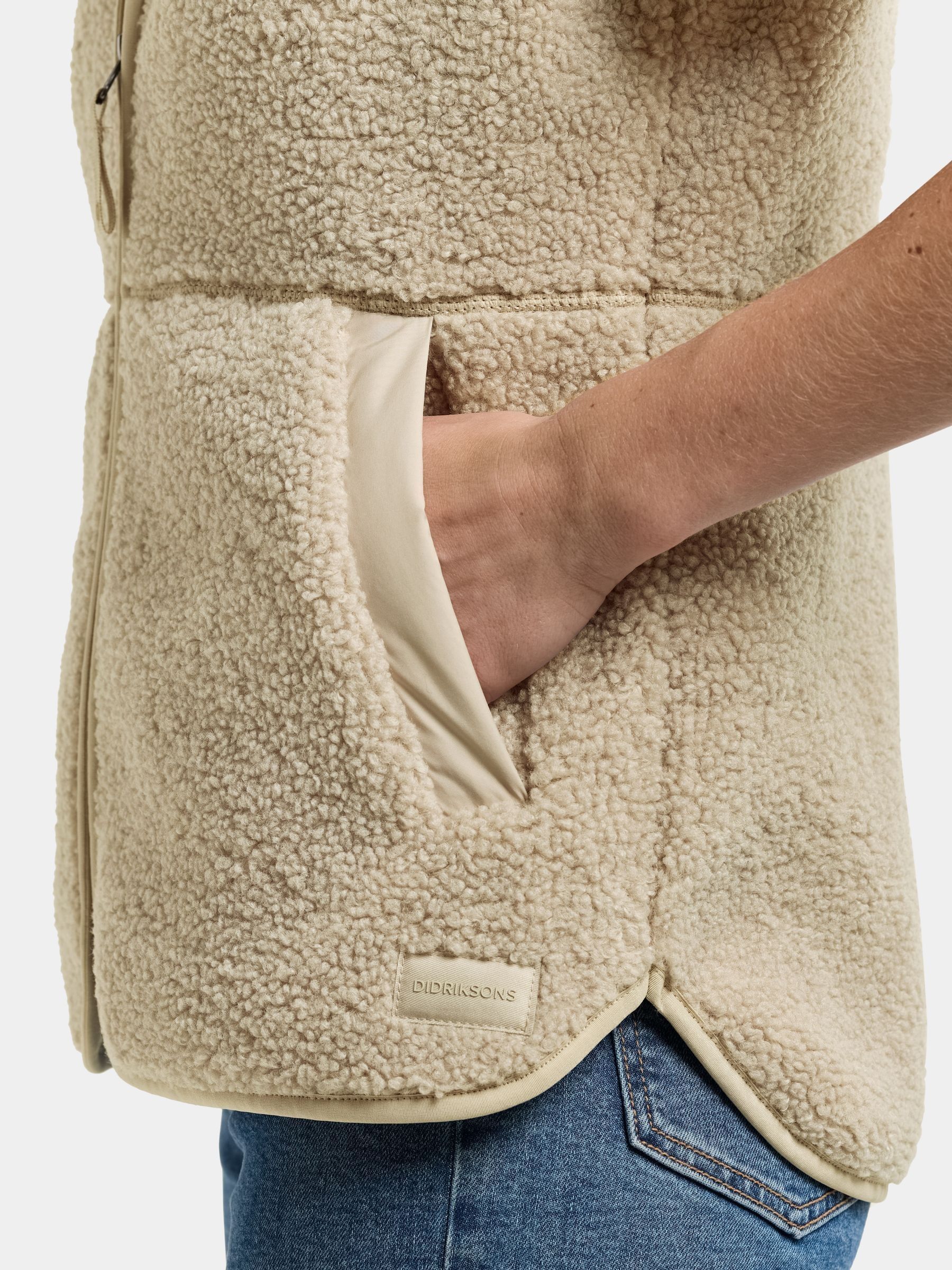 Buy Didriksons Natural Siv Fleece Gilet Vest from the Next UK