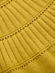 Celtic & Co. Textured Yoke Yellow Jumper - Image 5 of 7