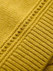 Celtic & Co. Textured Yoke Yellow Jumper - Image 7 of 7
