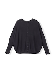 Celtic & Co. Fine Knit Merino Blue Cardigan - Image 5 of 7