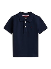 Tommy Hilfiger Navy Essential Regular Fit Pique Polo Shirt - Image 1 of 2