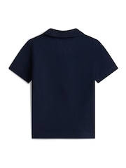 Tommy Hilfiger Navy Essential Regular Fit Pique Polo Shirt - Image 2 of 2