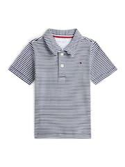 Tommy Hilfiger Regular Fit Stripe Ribbed Polo Shirt - صورة 1 من 2