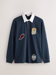 Navy Badge Rugby Shirt - Image 1 of 3