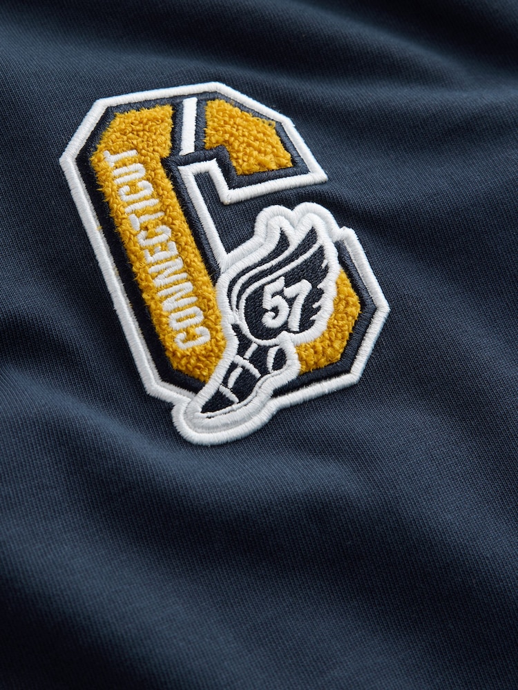 Navy Badge Rugby Shirt - Image 2 of 3