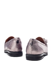 Moda in Pelle Grey Ebara Smart Tassel Loafers - Image 4 of 4