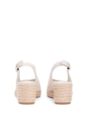 Tommy Hilfiger Cream Hemp Slingback Wedge Espadrilles - Image 4 of 6