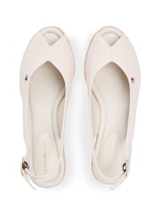 Tommy Hilfiger Cream Hemp Slingback Wedge Espadrilles - Image 5 of 6