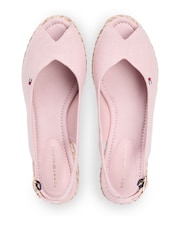Tommy Hilfiger Pink Hemp Slingback Wedge Espadrilles - Image 3 of 5