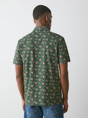 Green Hamish The Highland Cow Christmas Short Sleeve Motionflex Polo Shirt - Image 3 of 4
