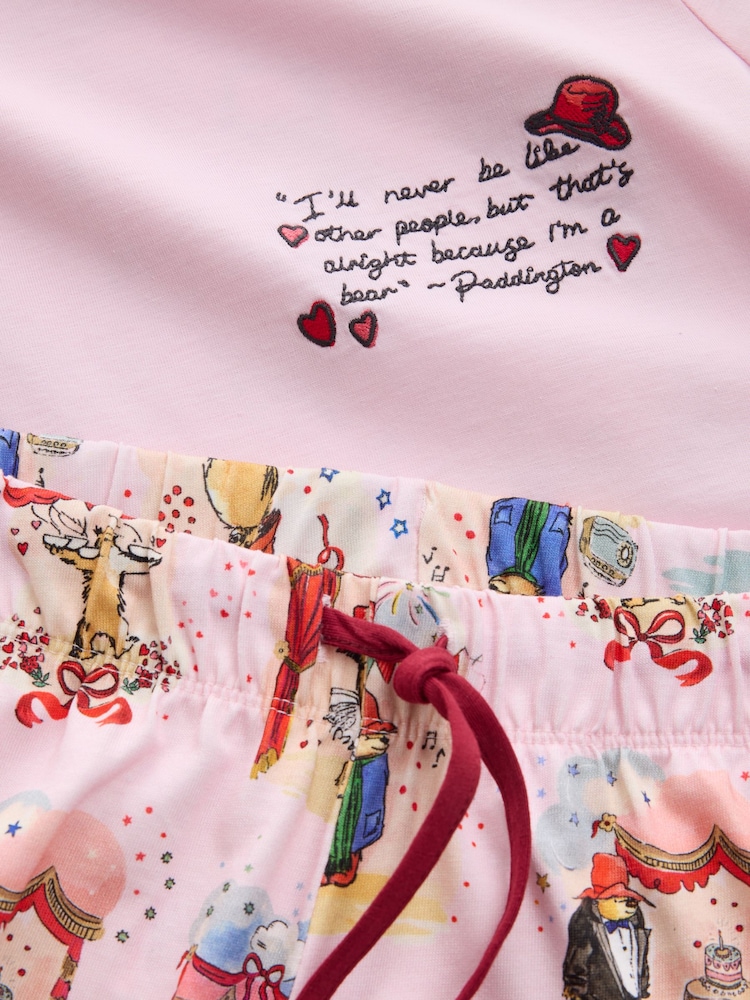 Cath Kidston Pink Paddington Back Print Pyjamas Set - Image 2 of 3 Cath Kidston Pink Paddington Back Print Pyjamas Set - Image 2 of 3