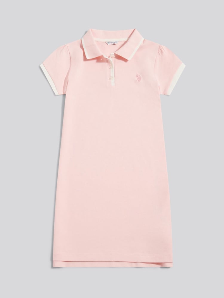 U.S. Polo Assn Pink Cap Sleeve Polo Dress - Image 1 of 3