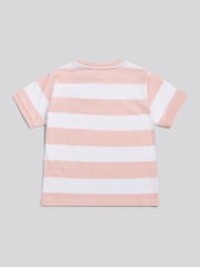 U.S. Polo Assn Pink Stripe Logo T-Shirt - Image 6 of 7