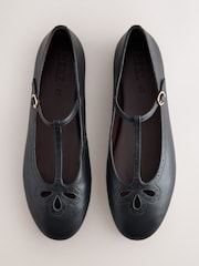 Black Forever Comfort® Leather Mary Jane Shoes - Image 1 of 8