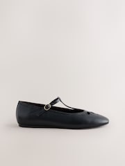 Black Forever Comfort® Leather Mary Jane Shoes - Image 5 of 8