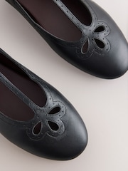 Black Forever Comfort® Leather Mary Jane Shoes - Image 7 of 8
