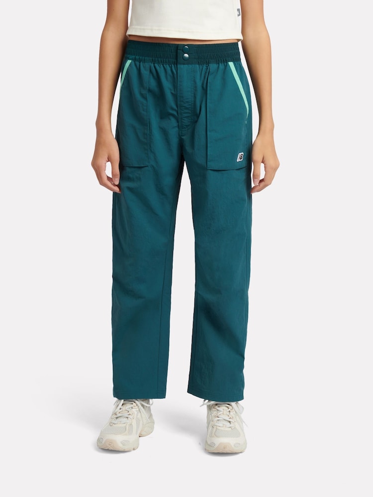New Balance Green Premium Cargo Trousers - Image 1 of 8