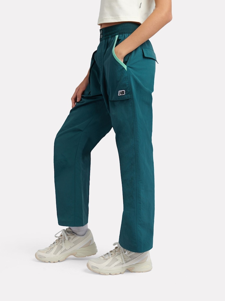 New Balance Green Premium Cargo Trousers - Image 2 of 8