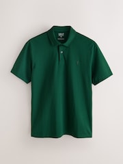 Green/Blue/Ecru/Brown/Red Regular Fit Motionflex Short Sleeve Jersey Polo Shirts 5 Pack - Image 11 of 13