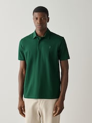 Green/Blue/Ecru/Brown/Red Regular Fit Motionflex Short Sleeve Jersey Polo Shirts 5 Pack - Image 4 of 13