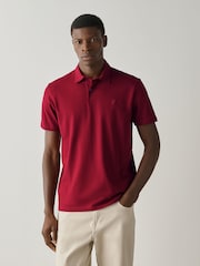 Green/Blue/Ecru/Brown/Red Regular Fit Motionflex Short Sleeve Jersey Polo Shirts 5 Pack - Image 6 of 13