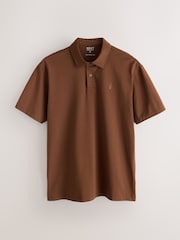 Green/Blue/Ecru/Brown/Red Regular Fit Motionflex Short Sleeve Jersey Polo Shirts 5 Pack - Image 9 of 13