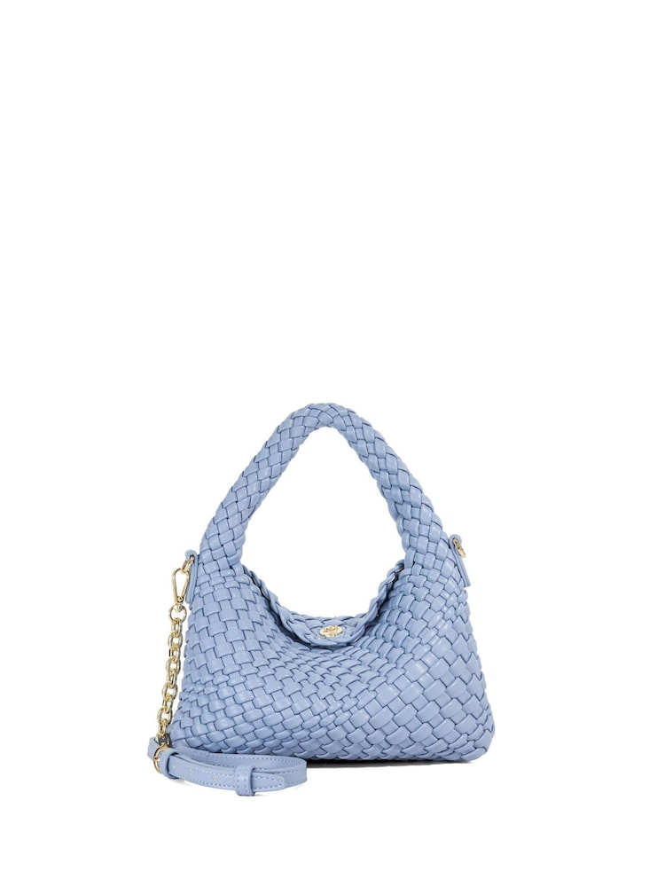 Dune London Blue Dinky deliberate Mini Woven Slouch Bag - Image 1 of 4