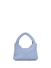 Dune London Blue Dinky deliberate Mini Woven Slouch Bag - Image 2 of 4