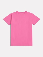 New Balance Pink Stacked Logo T-Shirt - Image 2 of 3