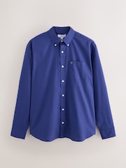 Bright Blue Stretch Oxford Long Sleeve Shirt - Image 8 of 10