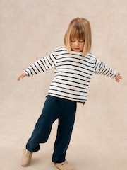 The White Company Blue Cotton Blend Breton Cherry Top & Joggers Set - Image 1 of 5