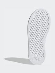 adidas White Grand Court Lifestyle Lace Tennis Shoes - Image 7 of 9