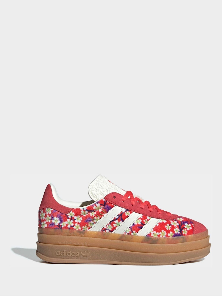 adidas Originals Red Gazelle Bold x Liberty London Shoes - Image 1 of 9 adidas Originals Red Gazelle Bold x Liberty London Shoes - Image 1 of 9