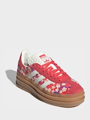 adidas Originals Red Gazelle Bold x Liberty London Shoes - Image 3 of 9