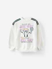 Cotton On White Sammy Oversized Crew Top - Image 1 of 3