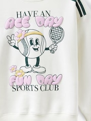 Cotton On White Sammy Oversized Crew Top - Image 2 of 3