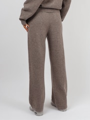 Simmi London Mocha Brown Romy Simmi Studios Chunky Knit Trousers - Image 3 of 4