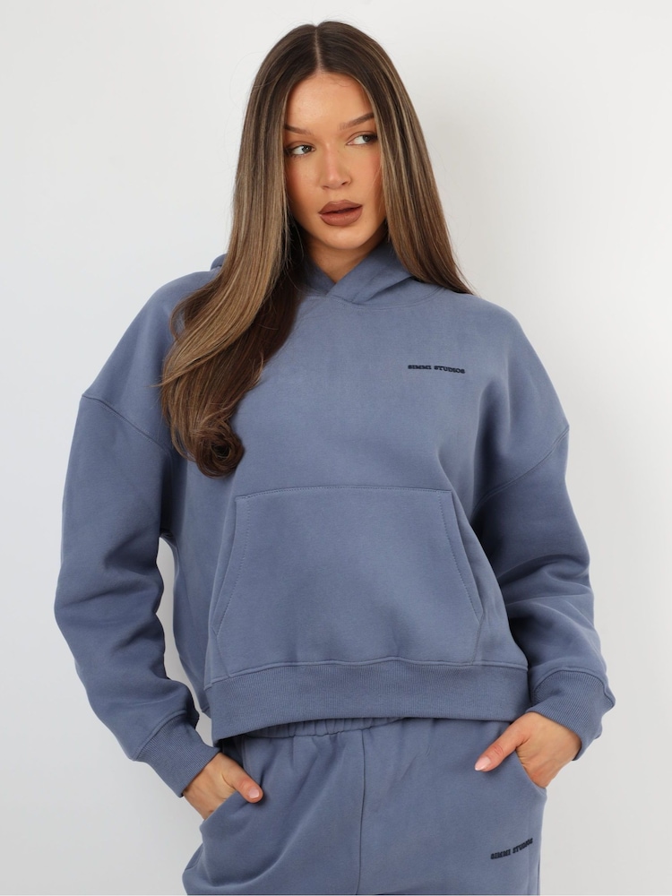 Hellblau - Simmi London Maeve Simmi Studios Essentials Hoodie - Bild 1 von 4