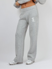 Simmi London Grey Romy Simmi Studios Chunky Knit Trousers - Image 1 of 4